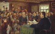 Nikolai Petrovitch Bogdanov-Belsky Sunday Reading in Rural Schools Spain oil painting artist